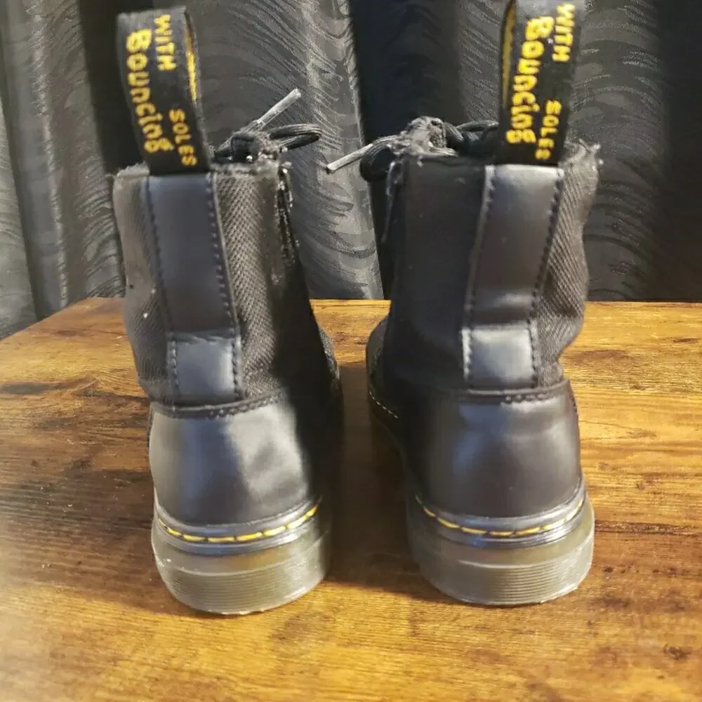 Dr. Martens Docs Doc Martens Combs J Combat Rebel Boot Black Girls Size 2 Kids